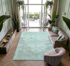 Handmade Knotted Hand Woven Bamboo Rug