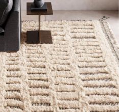 New Beige Colour Moroccon Handmade Rug
