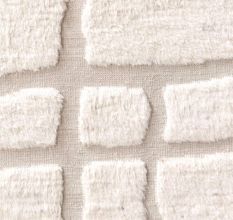 Plane Ivory Colour Hand Made Rug