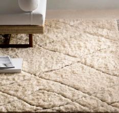 Fog Colour Moroccon Design Handmade Rug