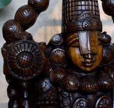 Traditional Hand-Carved Lord Venkateswara Idol