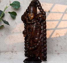 Traditional Hand-Carved Lord Venkateswara Idol