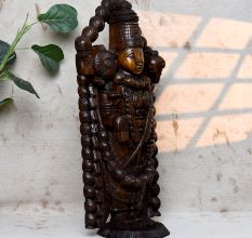 Traditional Hand-Carved Lord Venkateswara Idol