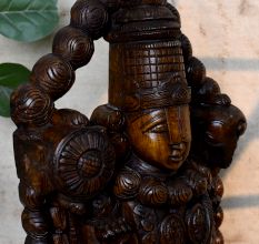 Traditional Hand-Carved Lord Venkateswara Idol
