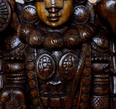 Traditional Hand-Carved Lord Venkateswara Idol