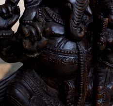Handcrafted Wooden Lord Ganesha Idol