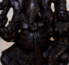 Handcrafted Wooden Lord Ganesha Idol