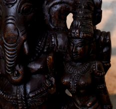 Handcrafted Wooden Lord Ganesha Idol