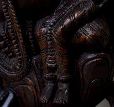 Handcrafted Wooden Lord Ganesha Idol