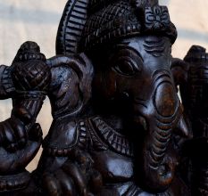 Handcrafted Wooden Lord Ganesha Idol