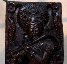 Divine Flute Playing Krishna Sculpture