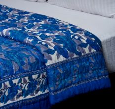 Blue Blossom Cotton Quilt