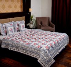 Classic Jaipuri Floral Quilt