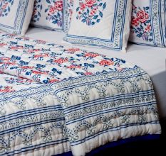Classic Jaipuri Floral Quilt