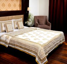 Golden Tree Jaipuri Quilt