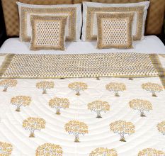 Golden Tree Jaipuri Quilt
