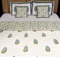 Royal Leaf Jaipuri Quilt