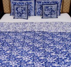 Blue Harmony Cotton Quilt