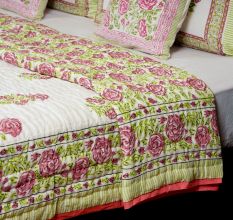 Rose Garden Jaipuri Quilt