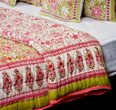 Floral Harmony Jaipuri Quilt