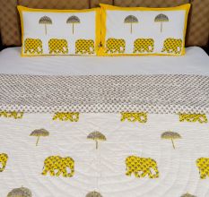 Royal Elephant Jaipuri Quilt