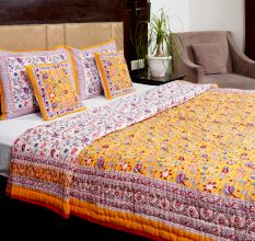 Sunlit Blossom Cotton Quilt