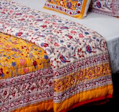 Sunlit Blossom Cotton Quilt