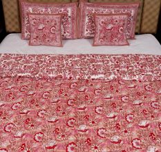 Crimson Elegance Jaipuri Quilt