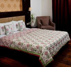 Blooming Grace Jaipuri Quilt