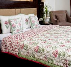 Blooming Grace Jaipuri Quilt