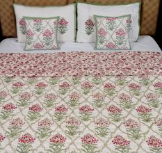 Blooming Grace Jaipuri Quilt