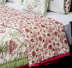 Blooming Grace Jaipuri Quilt