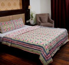 Rose Meadow Jaipuri Quilt