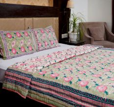 Rose Meadow Jaipuri Quilt