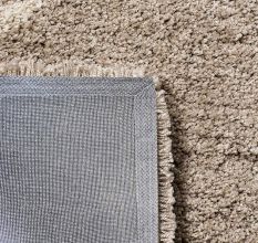 Modern Beige Shaggy Living Rug