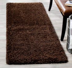 Modern Brown Shaggy Hall Carpet