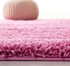 Baby Pink Handwoven Home Carpet