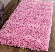 Baby Pink Handwoven Home Carpet