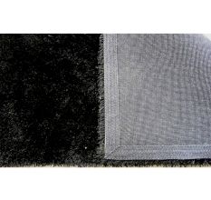 Plush Black Bedroom Rug