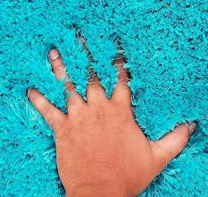 Artisan Blue Plush Bedroom Carpet