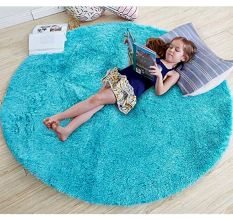 Artisan Blue Plush Bedroom Carpet