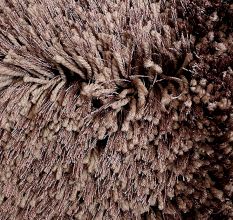 Modern Brown Shaggy Living Mat