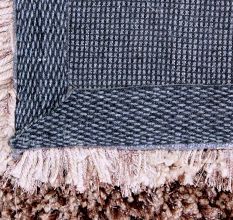 Modern Brown Shaggy Living Mat