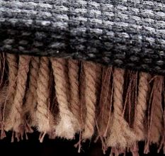 Modern Brown Shaggy Living Mat