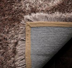 Modern Brown Shaggy Living Mat