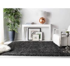 Luxury Charcoal Shaggy Hall Carpet