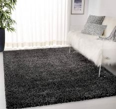 Luxury Charcoal Shaggy Hall Carpet