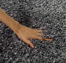 Elegant grey Shaggy Living Carpet
