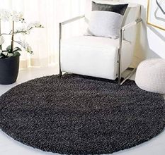 Elegant grey Shaggy Living Carpet