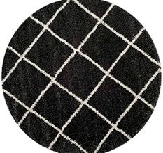 Plush Grey Shaggy Hall Runner